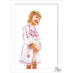 Rochie Traditionala fetite Floare De Liliac